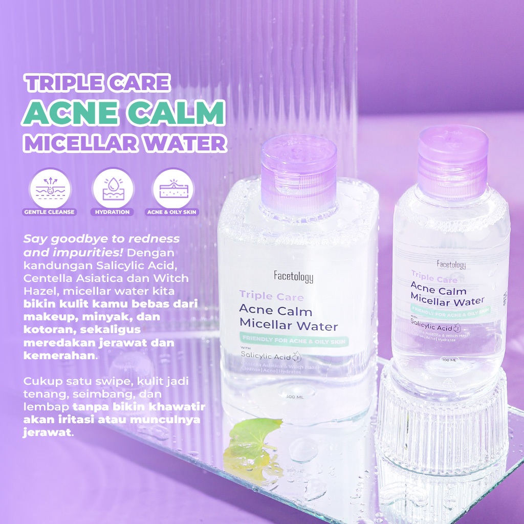Facetology Triple Care Acne Calm Micellar Water 300ml