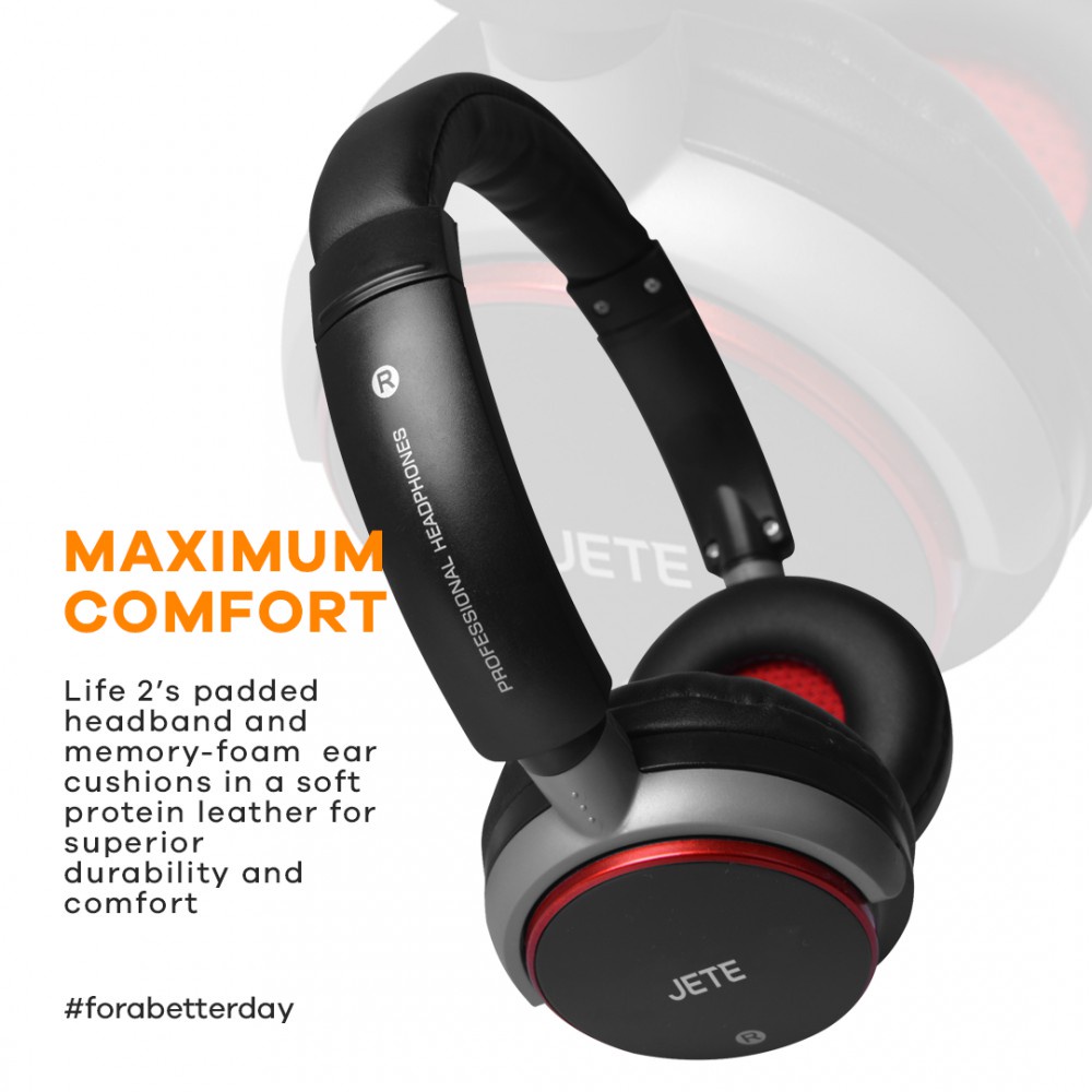 JETE Headphone Cable HB8 Wired Portable with Noise Cancellation