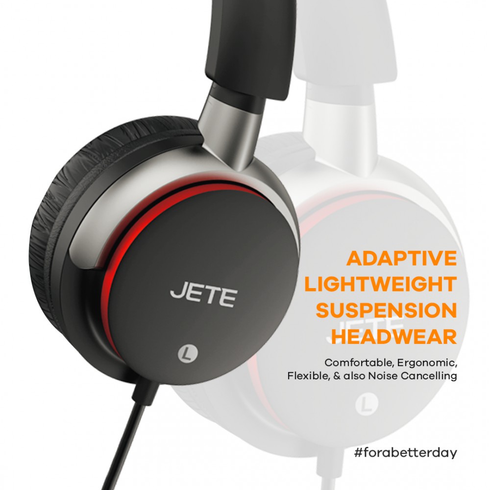 JETE Headphone Cable HB8 Wired Portable with Noise Cancellation