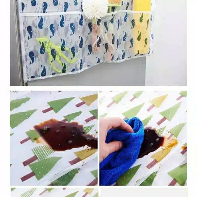 Taplak Kulkas Waterproof - Cover Kulkas / Penutup Lemari Es