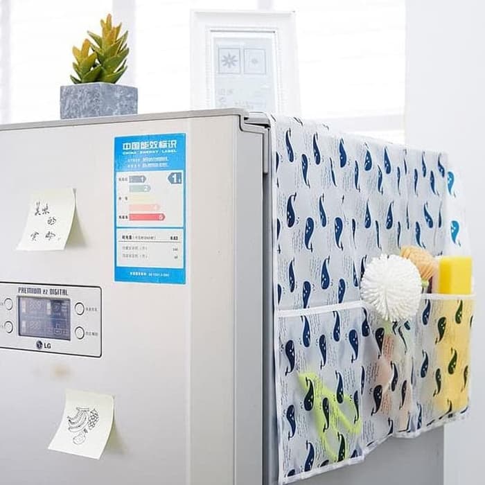Taplak Kulkas Waterproof - Cover Kulkas / Penutup Lemari Es