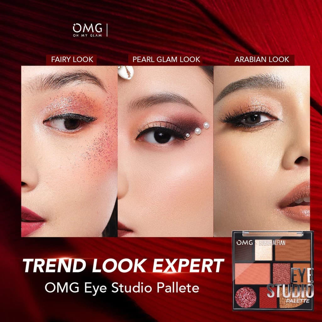 Oh My Glam Eye Studio Palette 8.5gr (Eyeshadow, Contour, Blush, Highlighter) (OMG)
