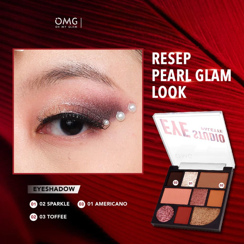Oh My Glam Eye Studio Palette 8.5gr (Eyeshadow, Contour, Blush, Highlighter) (OMG)