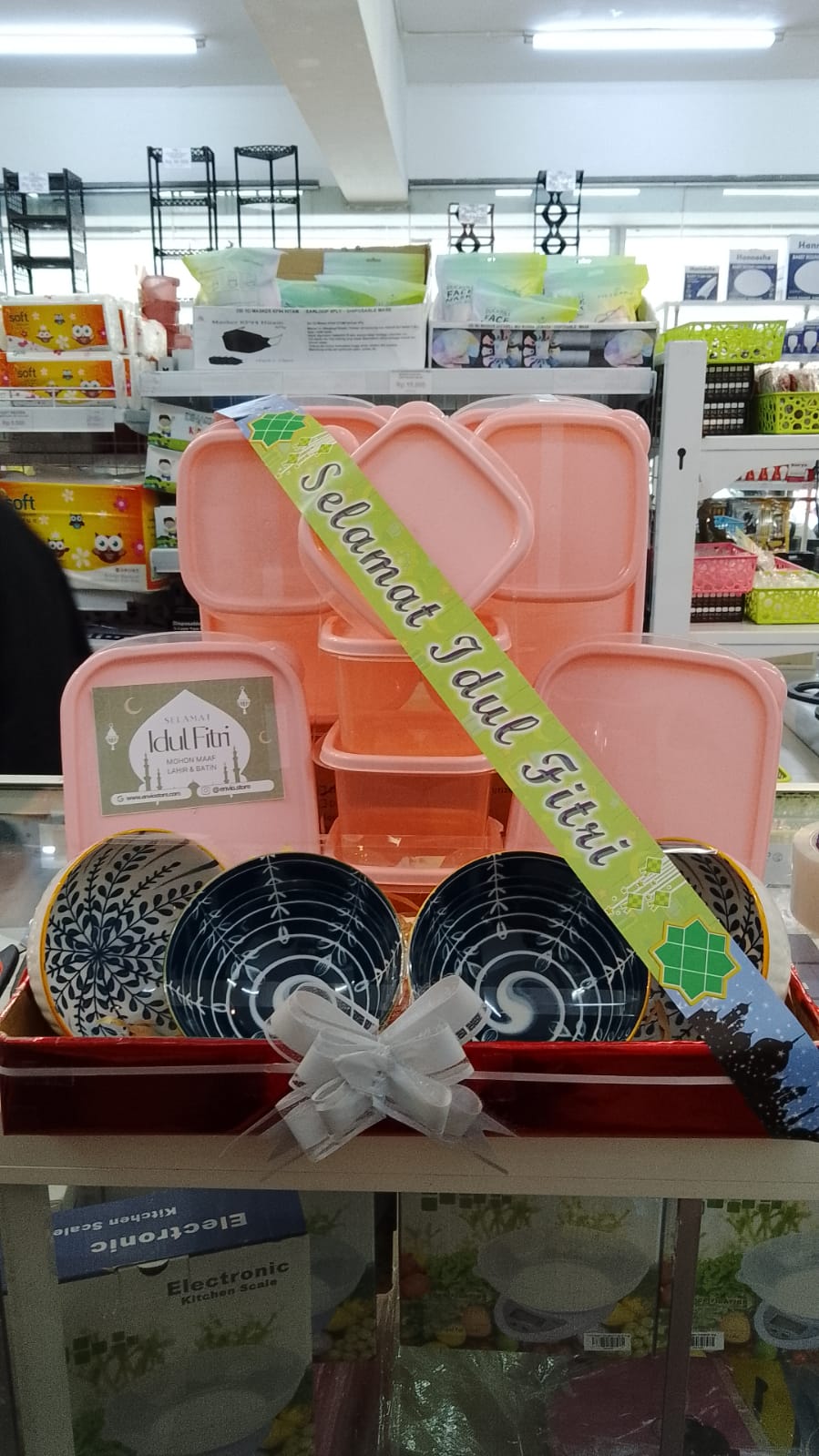 Hampers Kitchen Storage 2in1 - Mangkok Set Sumpit + TRI J Sealware