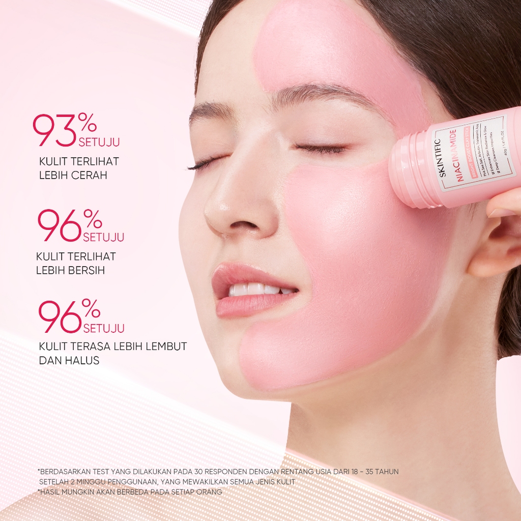 Skintific Niacinamide Bright Boost Clay Stick 40gr