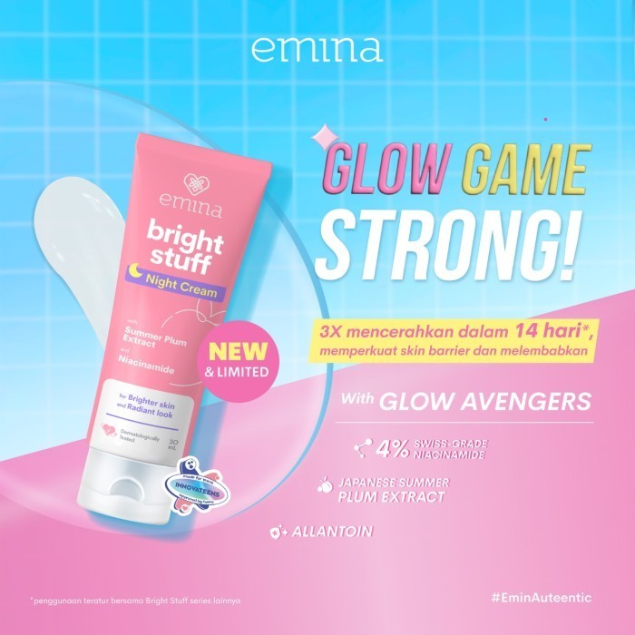 Emina Bright Stuff Night Cream 20gr