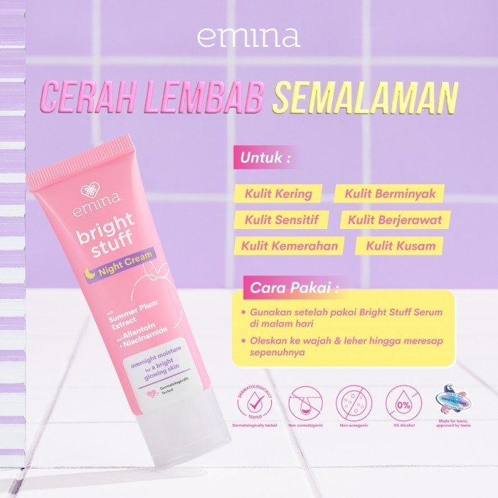Emina Bright Stuff Night Cream 20gr