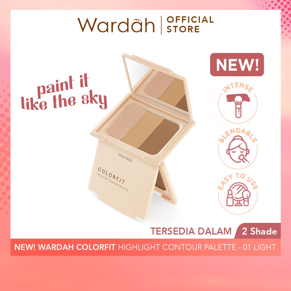 Wardah Colorfit Highlight Countour Palette 10.2gr - 01 Light Wardah Colorfit Highlight Countour Palette 10.2gr - 01 Light