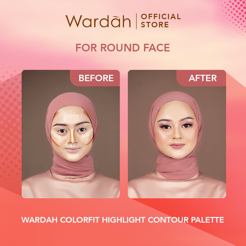 Wardah Colorfit Highlight Countour Palette 10.2gr - 01 Light Wardah Colorfit Highlight Countour Palette 10.2gr - 01 Light