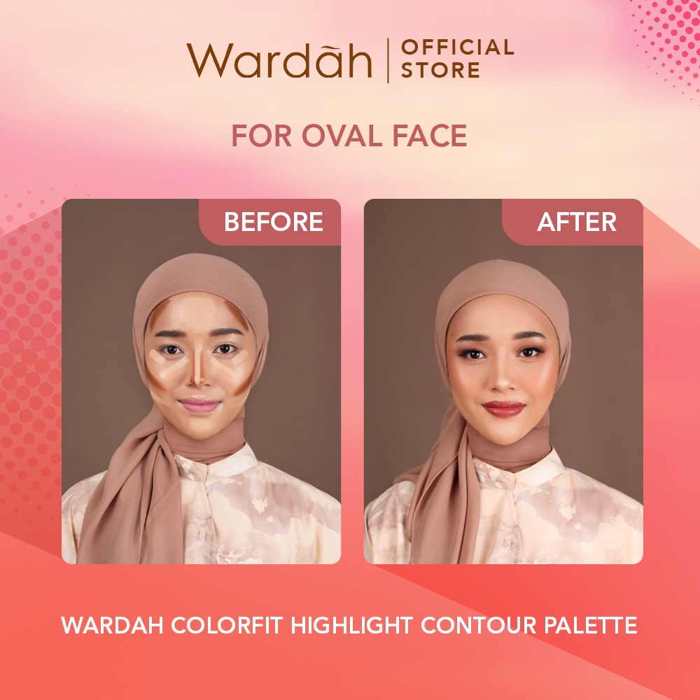 Wardah Colorfit Highlight Countour Palette 10.2gr - 01 Light Wardah Colorfit Highlight Countour Palette 10.2gr - 01 Light