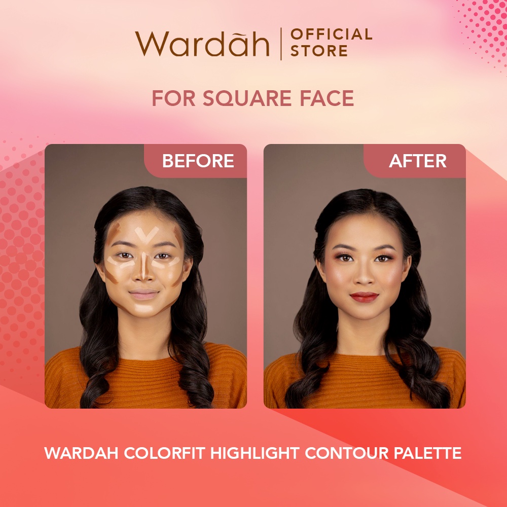 Wardah Colorfit Highlight Countour Palette 10.2gr - 01 Light Wardah Colorfit Highlight Countour Palette 10.2gr - 01 Light