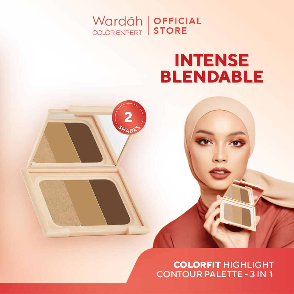 Wardah Colorfit Highlight Countour Palette - 02 Medium Wardah Colorfit Highlight Countour Palette - 02 Medium