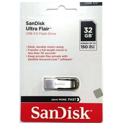 Sandisk Flashdisk Ultra Flair - 32GB USB 3.0 CZ73