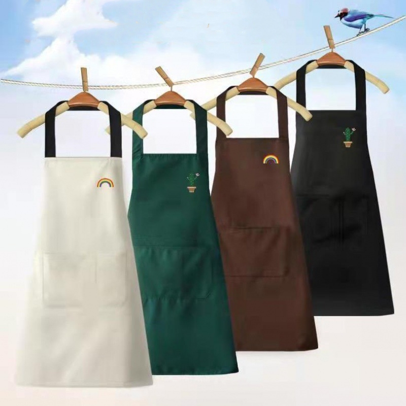 Celemek Masak Polos PVC Premium - COKLAT (Apron Masak Anti Air)