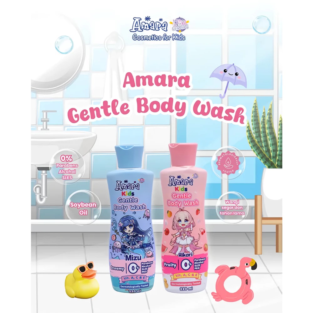 Amara Gentle Body Wash 220ml - Fruity