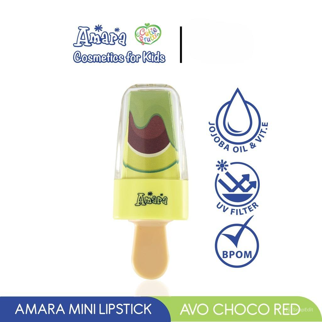 Amara Mini Lipstick 2.2gr - Avo Choco Red Amara Mini Lipstick 2.2gr - Avo Choco Red