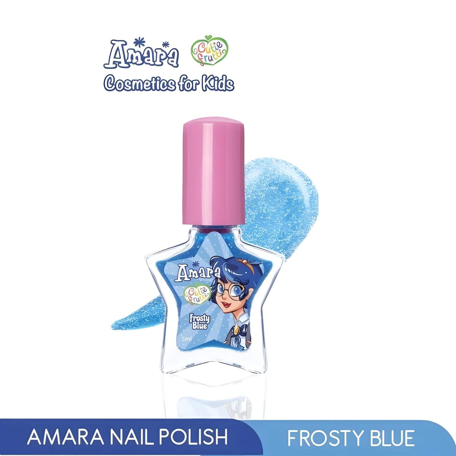 Amara Nail Polish 5ml - Frosty Blue Amara Nail Polish 5ml - Frosty Blue