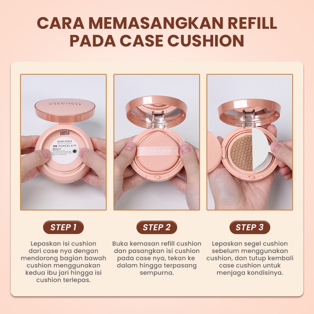 Hanasui Serum Cushion REFILL 15gr - 02 Natural