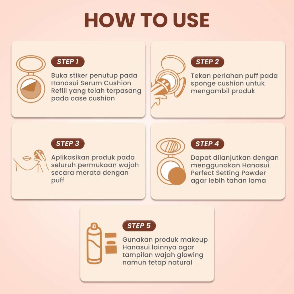 Hanasui Serum Cushion REFILL 15gr - 02 Natural