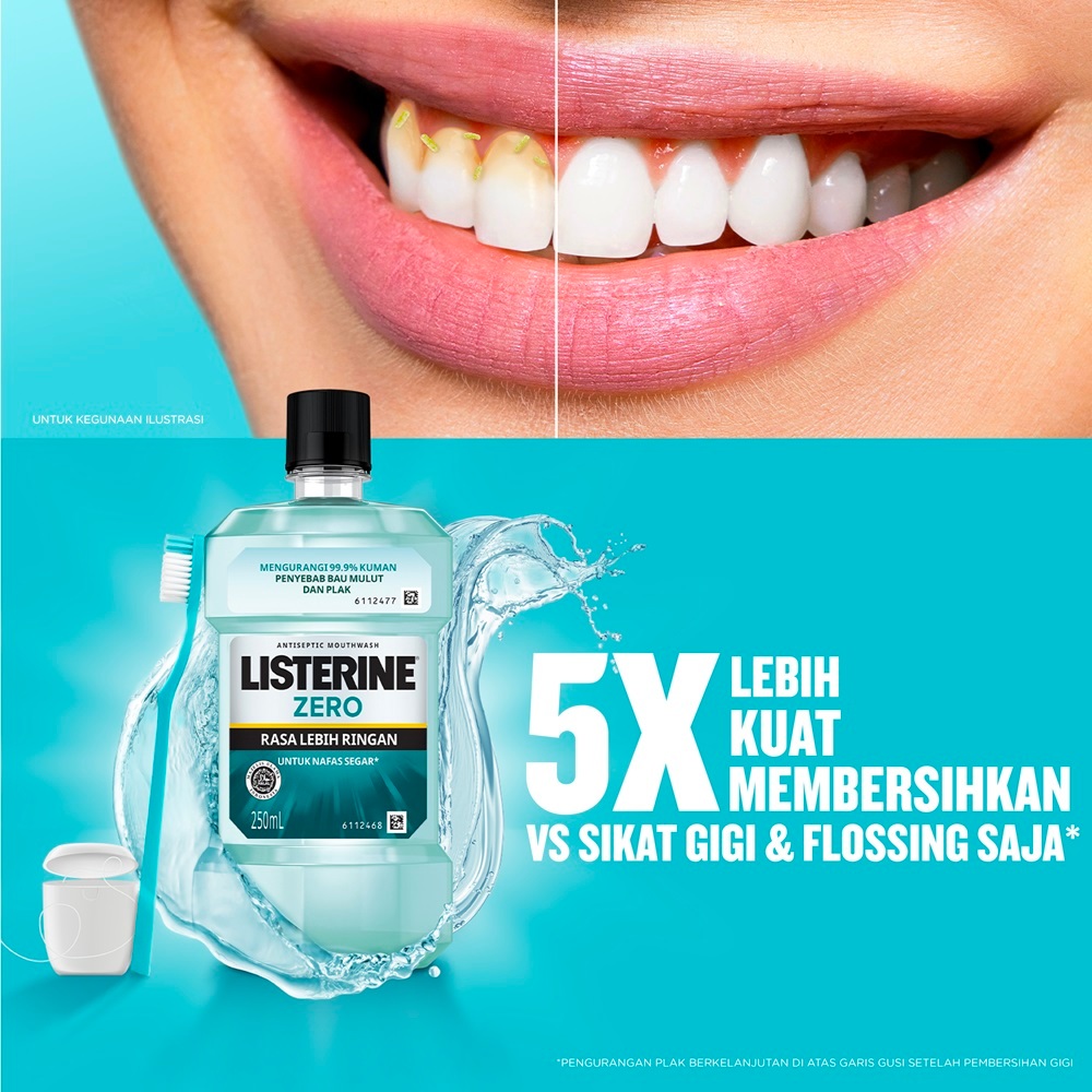 Listerine Antiseptic Mouthwash - Zero 250ml Listerine Antiseptic Mouthwash - Zero 250ml