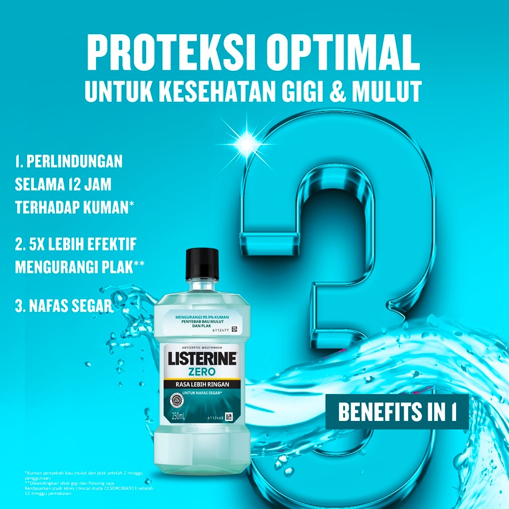 Listerine Antiseptic Mouthwash - Zero 250ml Listerine Antiseptic Mouthwash - Zero 250ml