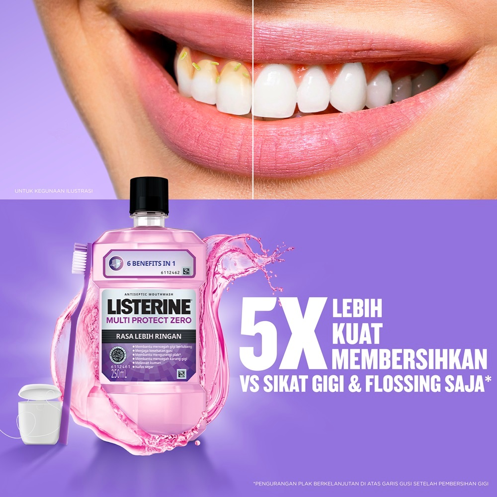 Listerine Antiseptic Mouthwash - Multi Protect Zero 250ml
