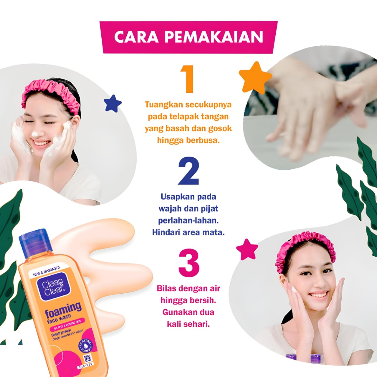 Clean & Clear Foaming Face Wash 50ml