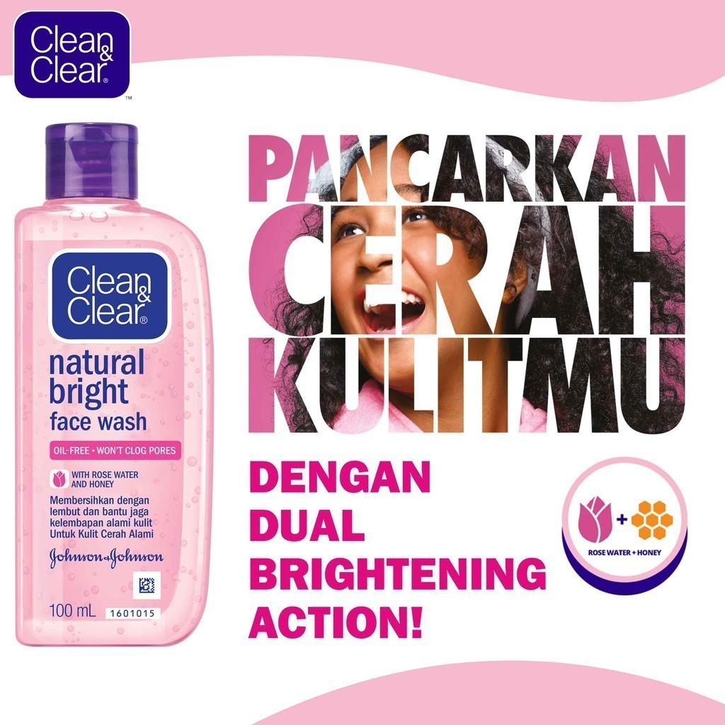 Clean & Clear Natural Bright Face Wash 100ml