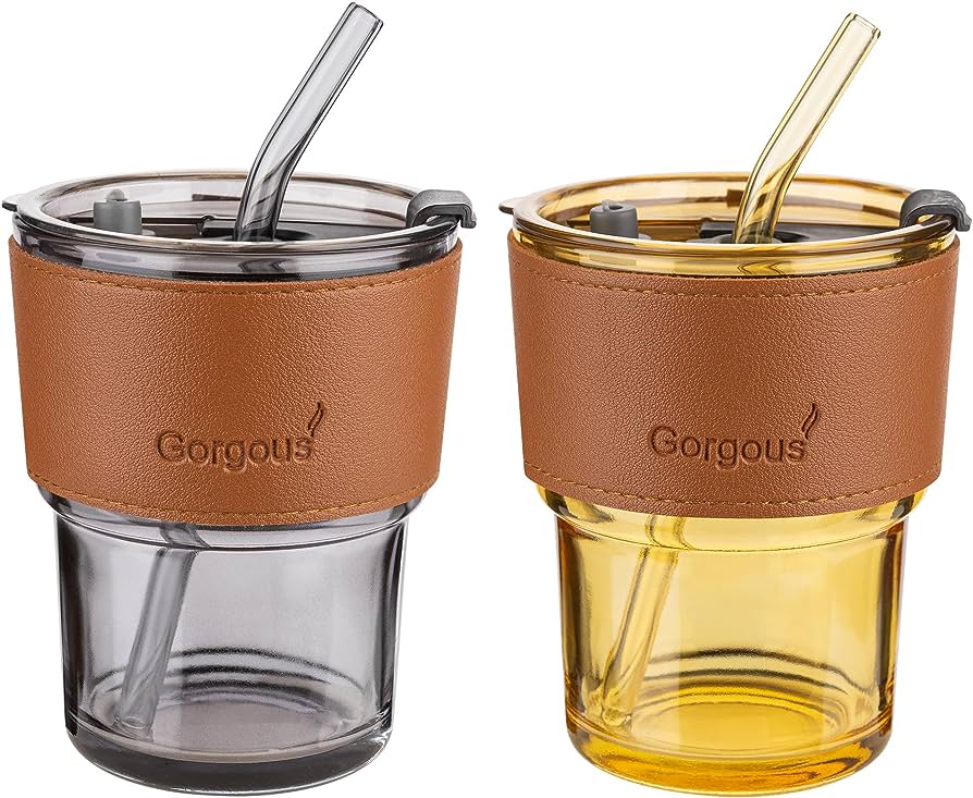Tumbler Cup Coffee + Sedotan + Holder Kulit 400ml (HA1577) Tumbler Cup Coffee + Sedotan + Holder Kulit 400ml (HA1577)