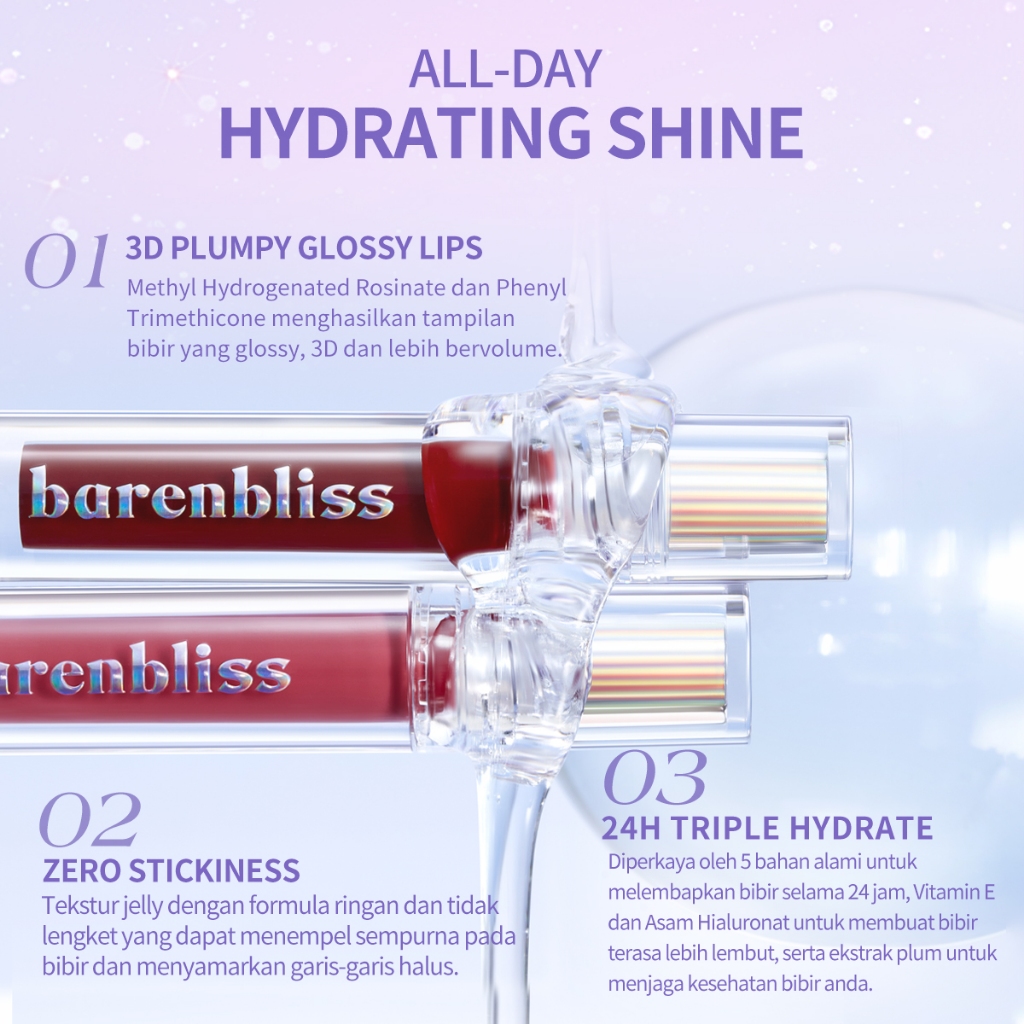 BNB Barenbliss Plum Makes Plumping Lip Gloss 2.5gr  - 02 MLBB