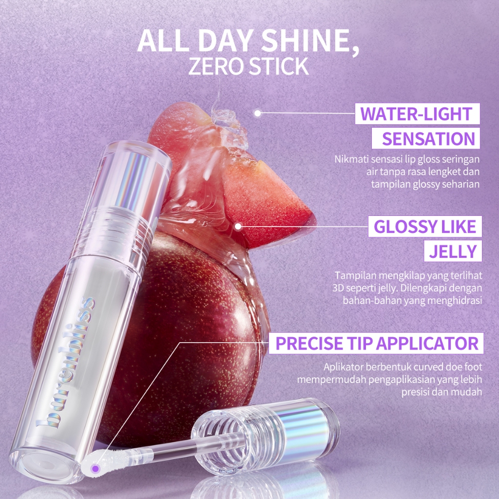 BNB Barenbliss Plum Makes Plumping Lip Gloss 2.5gr  - 02 MLBB