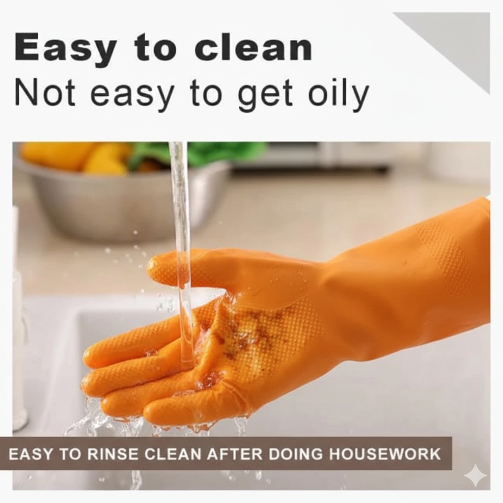 Sarung Tangan Karet Ukuran L (Latex Gloves)