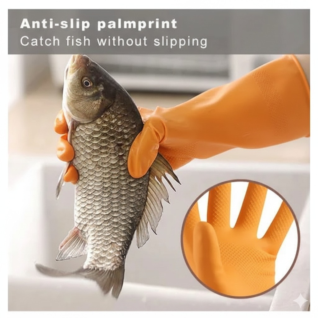 Sarung Tangan Karet Ukuran L (Latex Gloves)