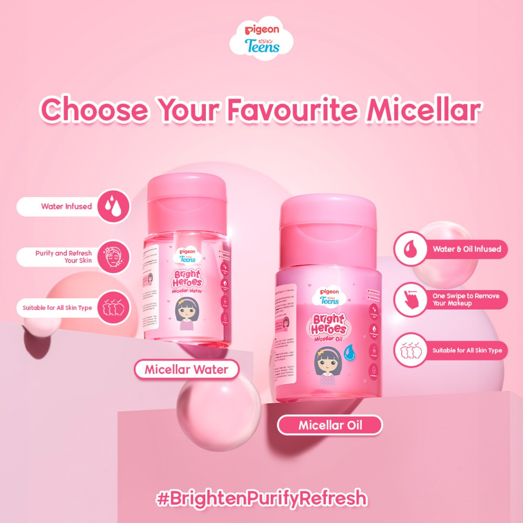 Pigeon Teens Micellar Water 100ml - Bright Heroes
