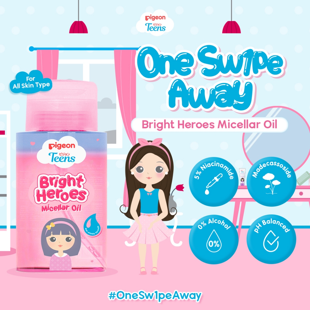 Pigeon Teens Micellar Oil 100ml - Bright Heroes Pigeon Teens Micellar Oil 100ml - Bright Heroes