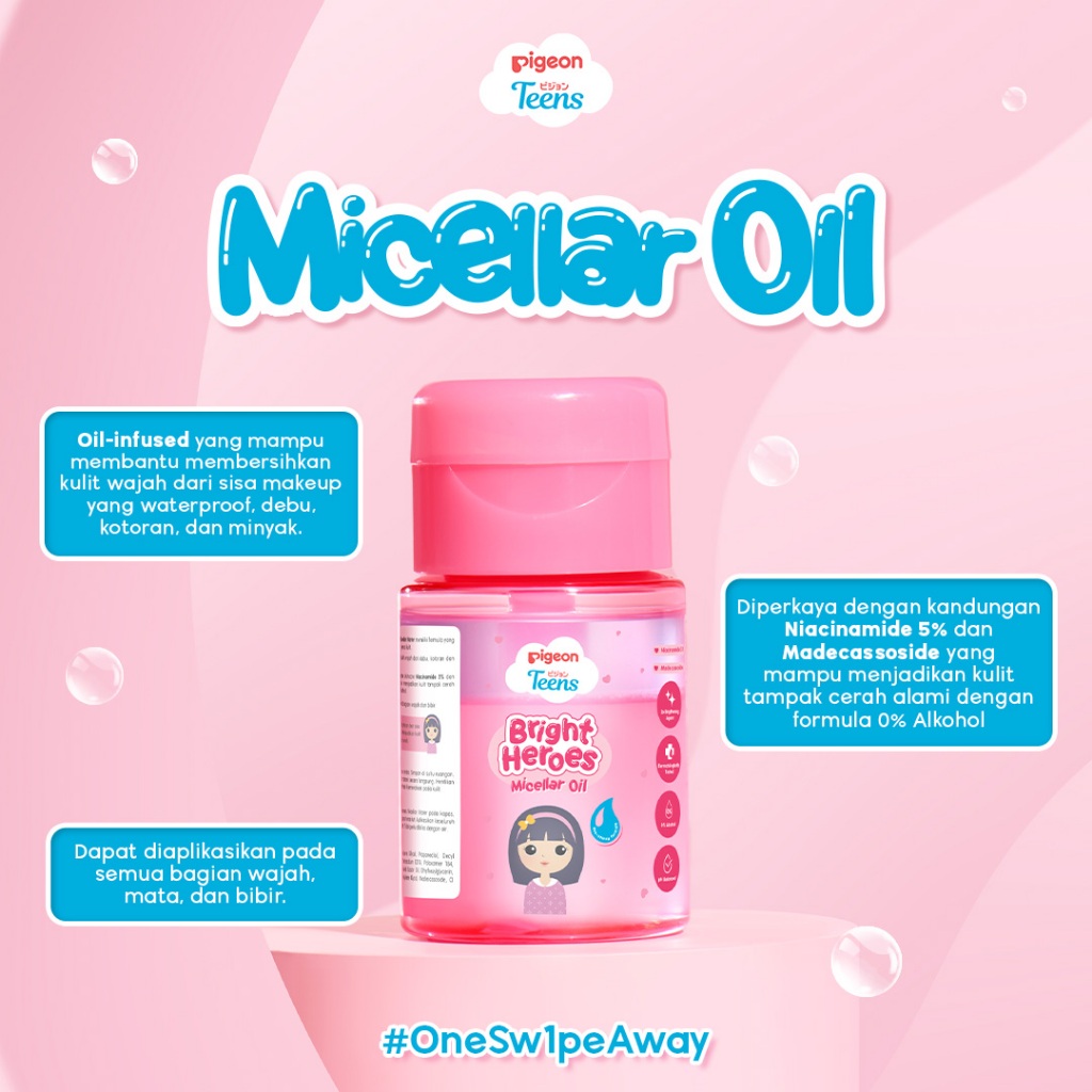 Pigeon Teens Micellar Oil 100ml - Bright Heroes