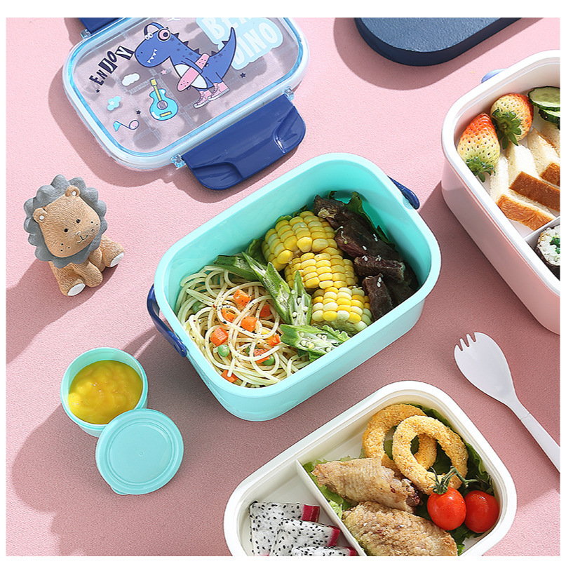 Lunch Box Susun Anak Karakter 2 Sekat 1600ml (Free Sendok + Tempat Kuah) (2572)