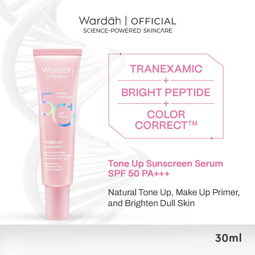 Wardah UV Shield Tone Up Sunscreen SPF50+ PA+++ 30ml