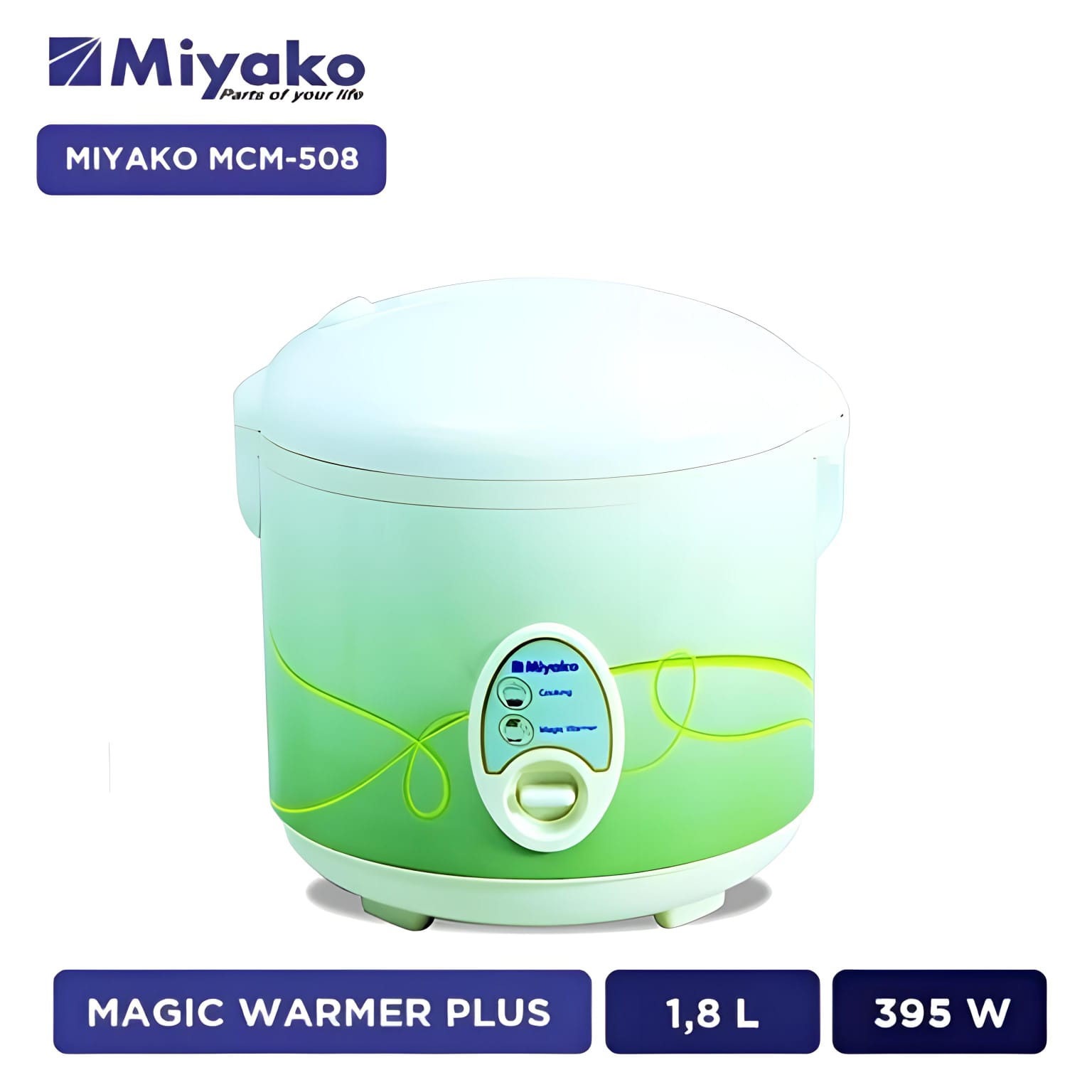 Miyako Rice Cooker MCM-508 (Magic Warmer Plus) 1.8L - Penanak Nasi Serbaguna Miyako Rice Cooker MCM-508 (Magic Warmer Plus) 1.8L - Penanak Nasi Serbaguna