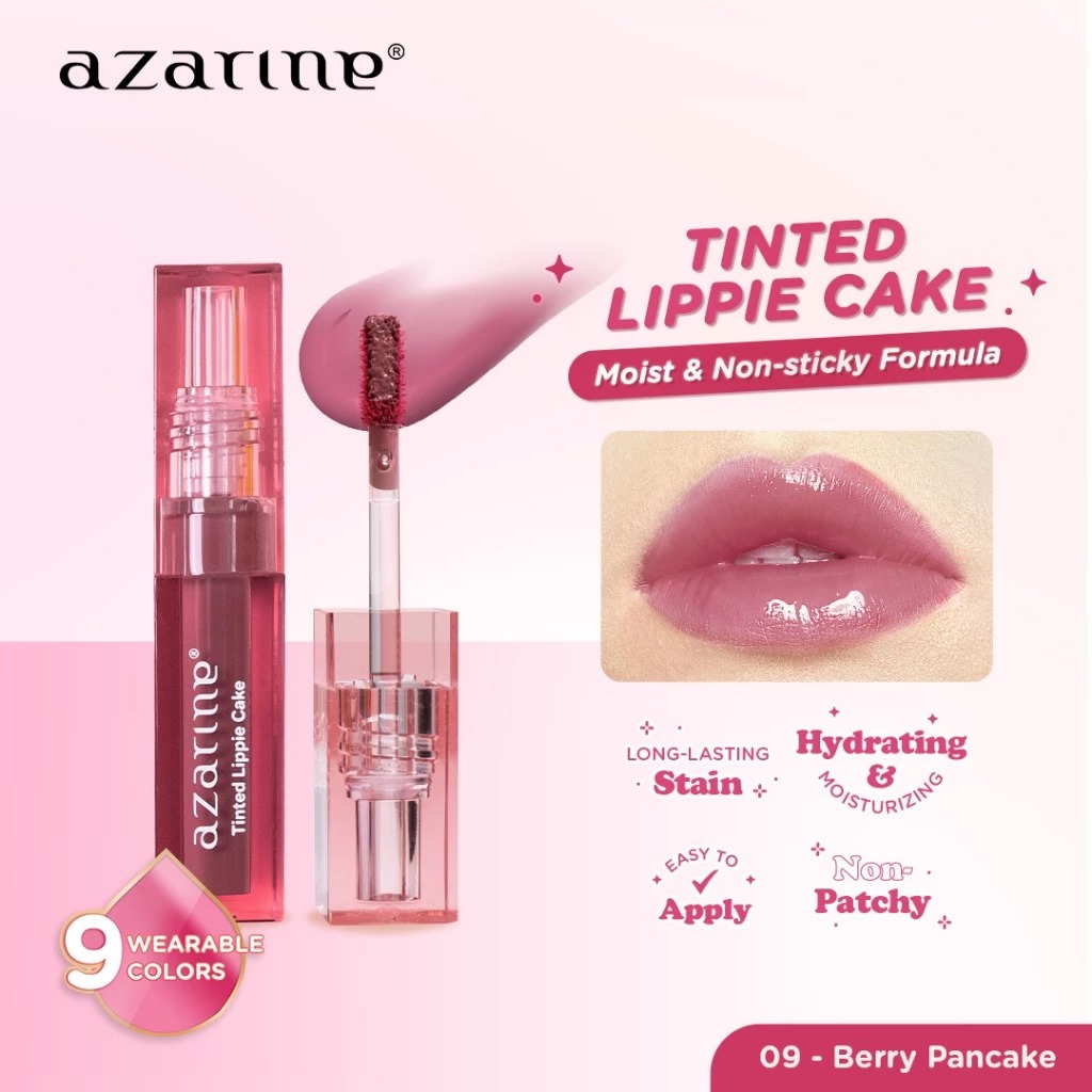 Azarine Tinted Lippie Cake 2.9ml - 09 Berry Pancake (SOFT MAUVE)