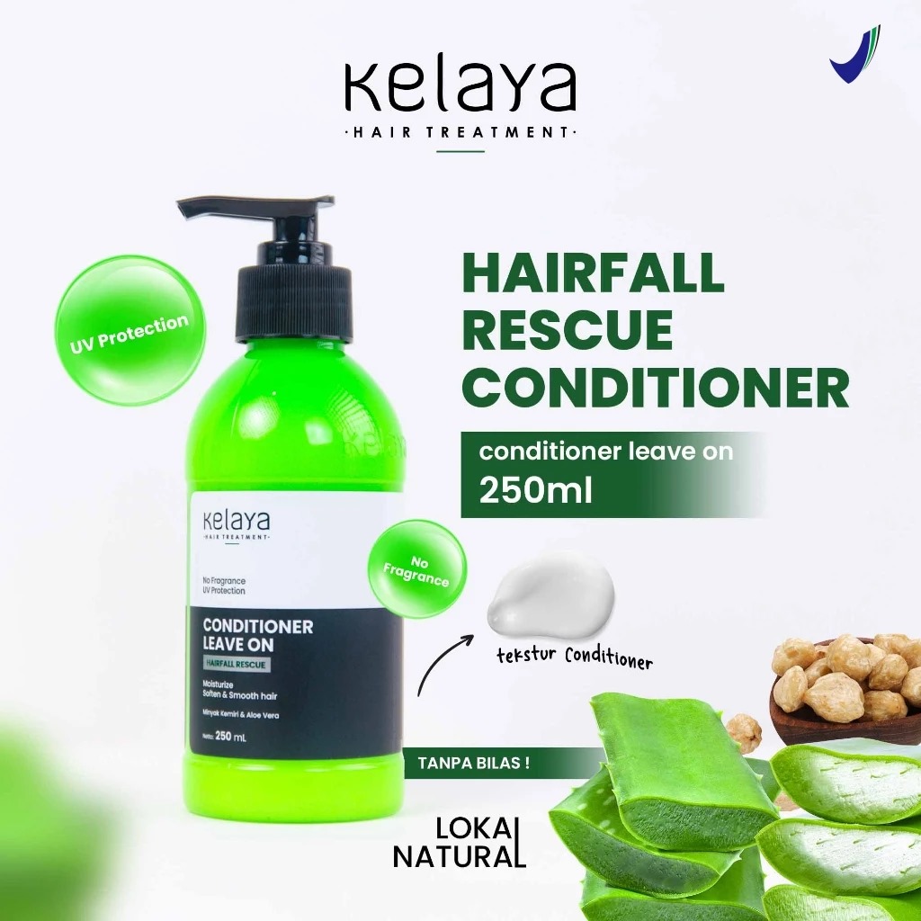 Kelaya Hair Treatment Conditioner Leave On 250ml - Minyak Kemiri & Aloe Vera