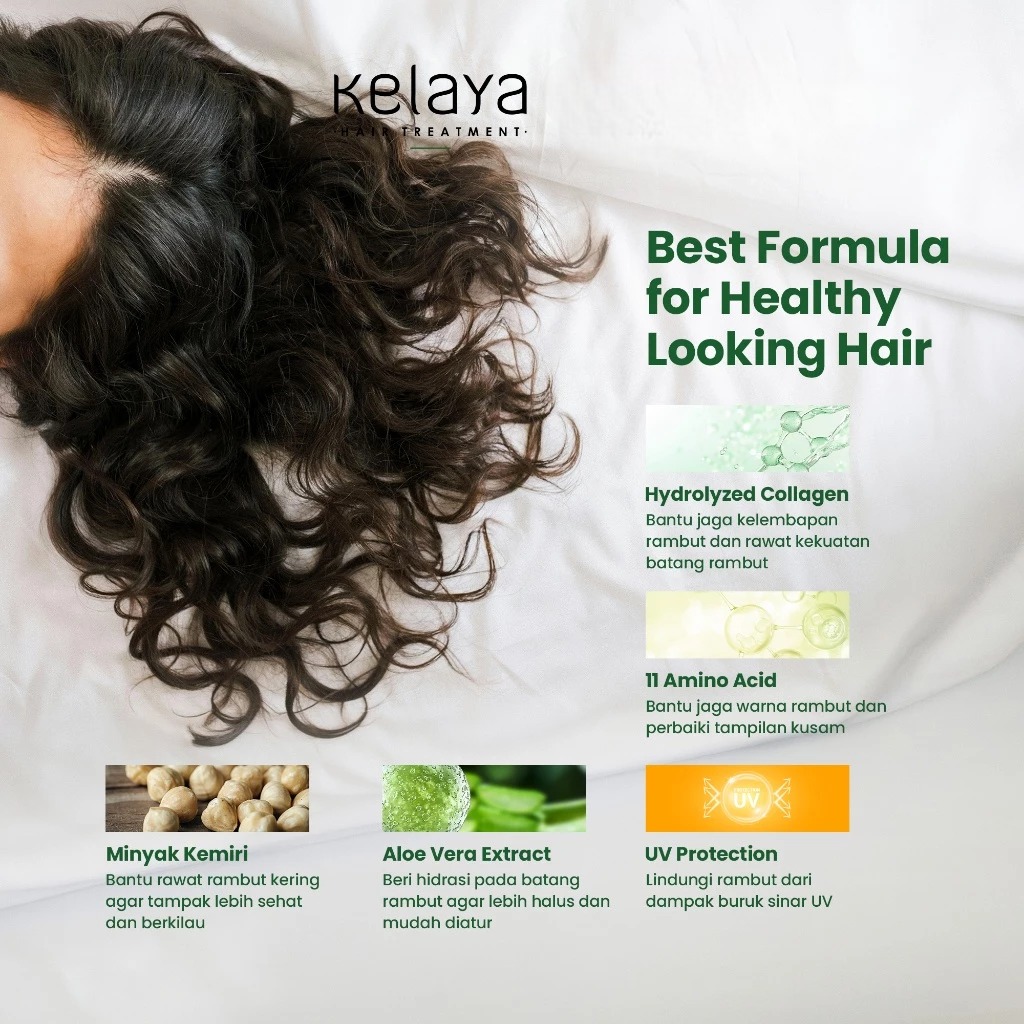 Kelaya Hair Treatment Conditioner Leave On 250ml - Minyak Kemiri & Aloe Vera
