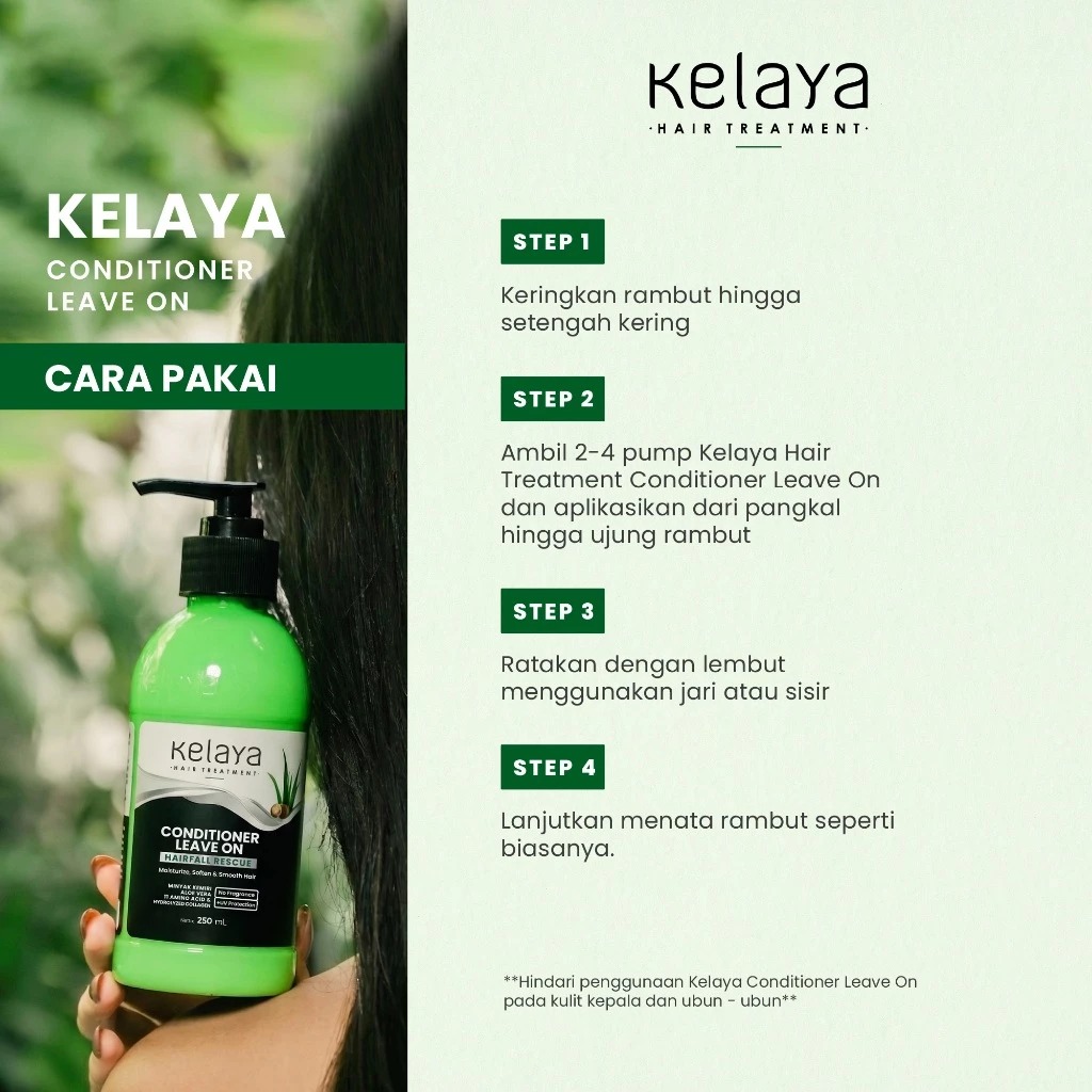 Kelaya Hair Treatment Conditioner Leave On 250ml - Minyak Kemiri & Aloe Vera