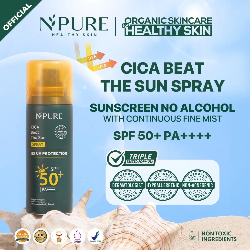 Npure Cica Beat The Sun Spray SPF50+ PA++++ 50ml