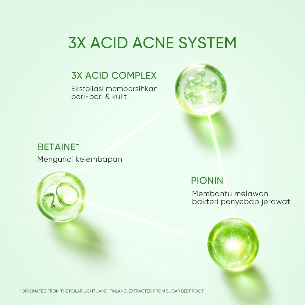 Skintific 3x Acid Acne Gel Cleanser 120ml