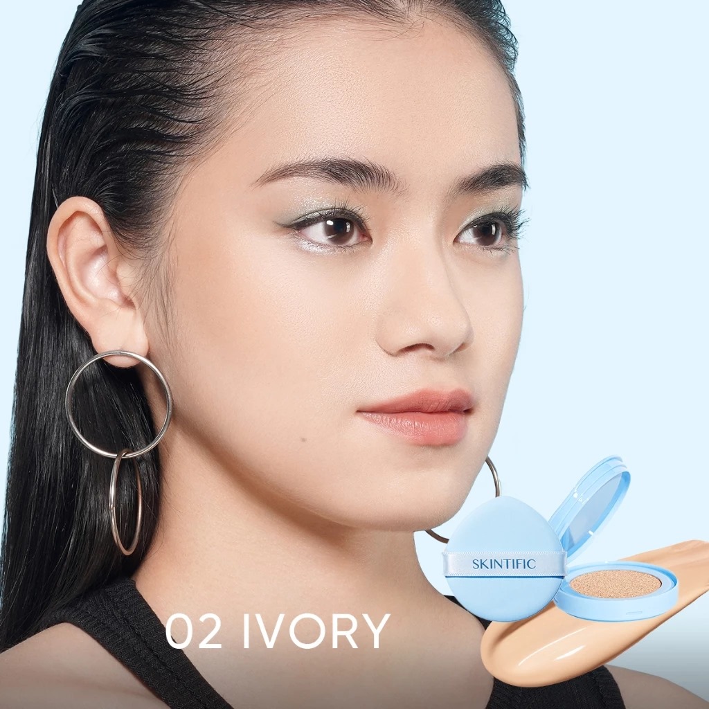 Skintific Perfect Stay Velvet Matte Cushion Refill - 02 Ivory