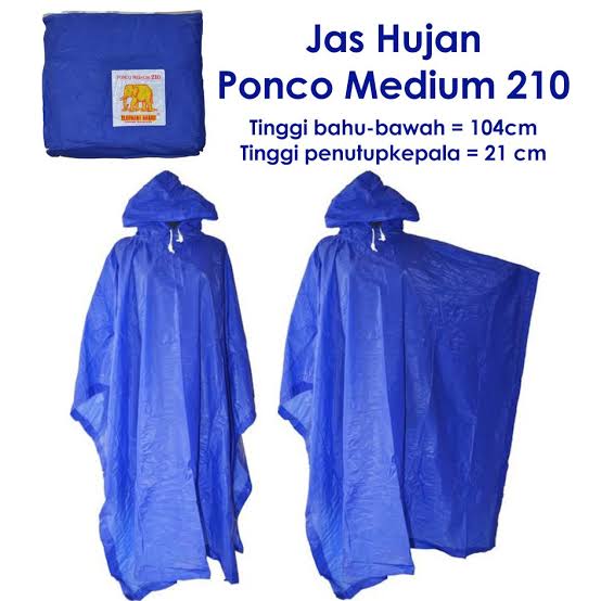 Jas Hujan Ponco Med 210 (Jas Hujan Kelelawar)
