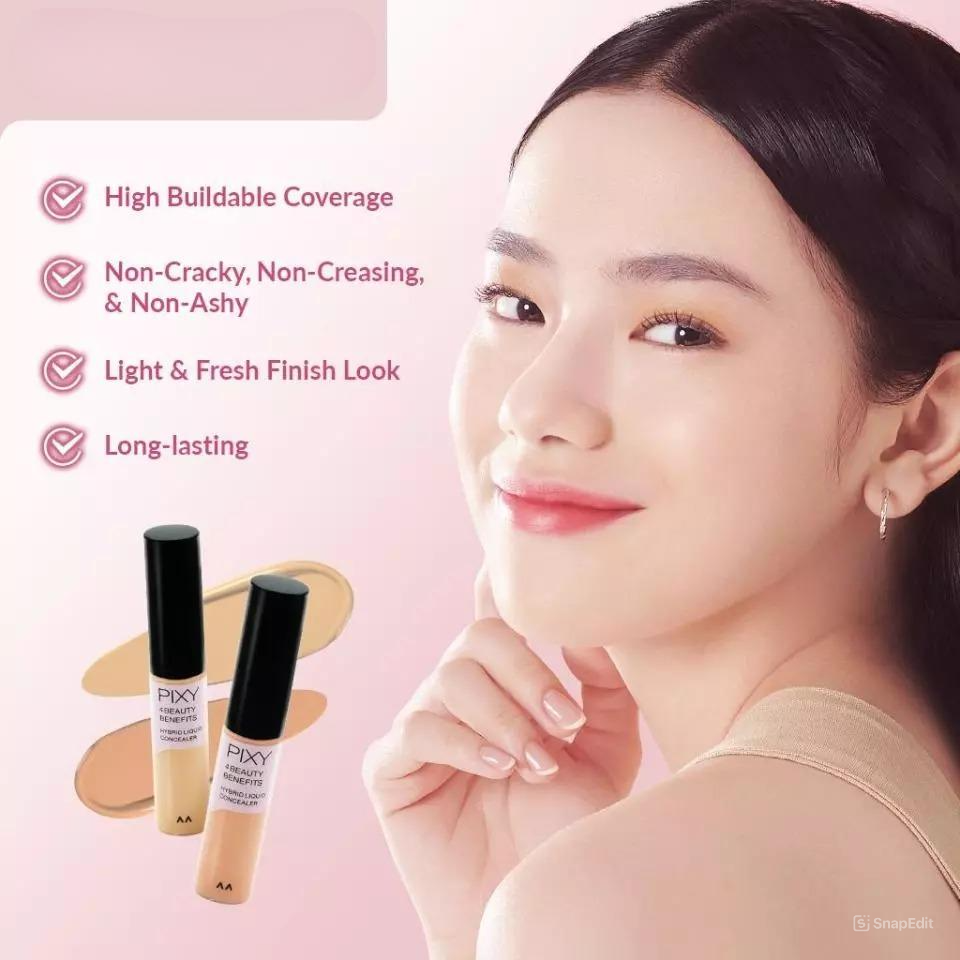 Pixy 4 Beauty Benefits Hybrid Liquid Concealer - 01 Cream Beige