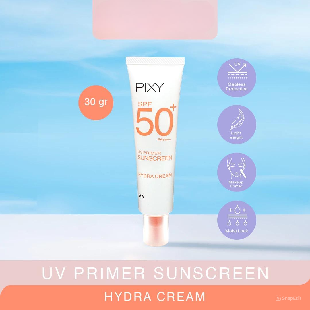 Pixy UV Primer Sunscreen SPF50+ PA++++ 30gr - Hydra Cream Normal to Dry Skin (Orange)