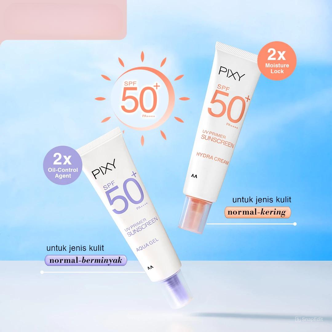 Pixy UV Primer Sunscreen SPF50+ PA++++ 30gr - Hydra Cream Normal to Dry Skin (Orange)